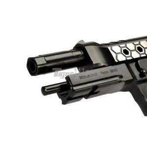 Страйкбольный пистолет WE M92 Hex cut dual tone gas HOPUP 6mm full metal GBB 25BBs