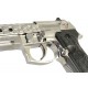 Страйкбольный пистолет WE M92 Hex cut silver gas HOPUP 6mm full metal GBB 25BBs