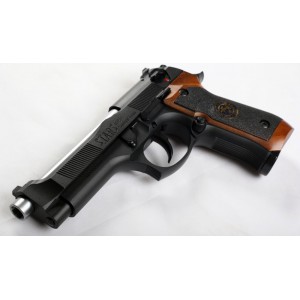 Страйкбольный пистолет (WE) M9 SAMURAI STARS металл Black, GBB, green gas WE-M92SPS-BK