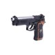 Страйкбольный пистолет (WE) M9 SAMURAI STARS металл Black, GBB, green gas WE-M92SPS-BK