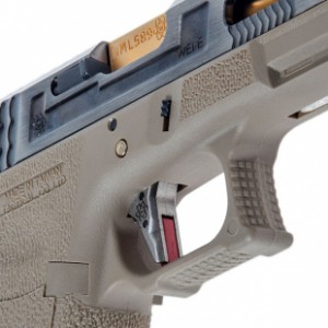 Страйкбольный пистолет WE GLOCK-17 G-Force металл слайд, TAN рамка, хромированный слайд,  золоченый ствол WE-G001WET-4