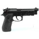 Страйкбольный пистолет WE M92 Hex cut black gas HOPUP 6mm full metal GBB 25BBs