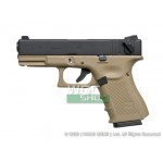 WE Модель пистолета GLOCK 23, металл, TAN