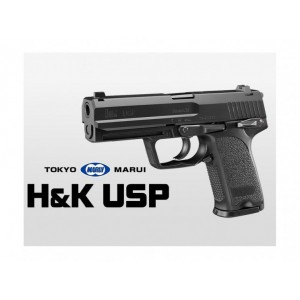 Страйкбольный пистолет TOKYO MARUI HK USP  (Full Size) GBB, пластик, черный, 142832