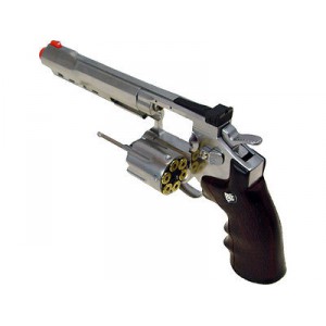 Страйкбольный пистолет (Win Gun) Revolver 6" CO2 Silver металл (WG-702S)