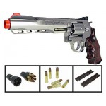 Страйкбольный пистолет (Win Gun) Revolver 6" CO2 Silver металл (WG-702S)