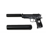 Страйкбольный пистолет C.18+ спринговый с глушителем (Shantou)