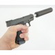 Страйкбольный пистолет Galaxy G.10A (Colt 1911 mini) с глушителем СПРИНГ