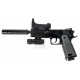 Страйкбольный пистолет COLT1911 Classic black пластик с глуш. SPRING (Galaxy) G.053A