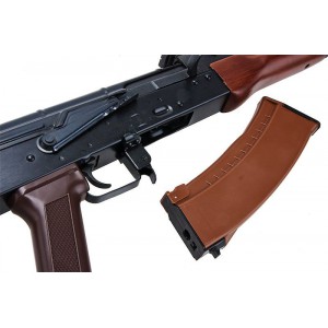 Страйкбольный автомат E&L ELAK74N AEG Essential Steel and real wood - EL-A102S