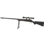 WELL модель снайперской винтовки MB07D Spring (with scope & bipod) BK