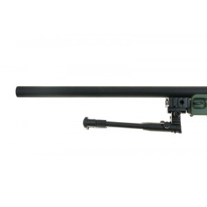 WELL Модель снайперской винтовки MB-01 Warrior Spring (with scope and bipod) - olive