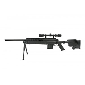 Well модель снайперской винтовки MB4406D Spring (with scope & bipod) BK