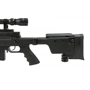 Well модель снайперской винтовки MB4406D Spring (with scope & bipod) BK