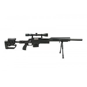 Well модель снайперской винтовки MB4410D sniper rifle replica with scope and bipod