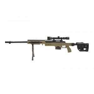 Well модель снайперской винтовки MB4411D sniper rifle replica OLIVE with scope and bipod