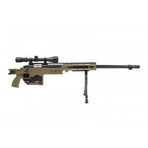 Well модель снайперской винтовки MB4411D sniper rifle replica OLIVE with scope and bipod