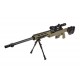 Well модель снайперской винтовки MB4411D sniper rifle replica OLIVE with scope and bipod