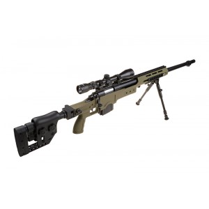 Well модель снайперской винтовки MB4411D sniper rifle replica OLIVE with scope and bipod