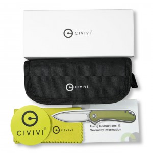 Складной нож CIVIVI Mini Praxis сталь D2, рукоять G10 зелёная, арт. C18026C-1 [CIVIVI]