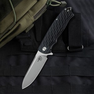 Нож Bestech Grampus сталь D2, рукоять G10 черная, арт. BG02A [BESTECH]