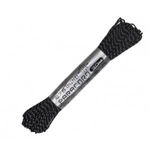 Паракорд 275 (мини) CORD nylon 30м RUS световозвращающий (black) [CORD]