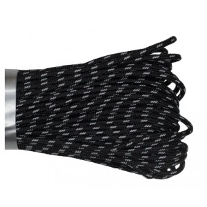 Паракорд 275 (мини) CORD nylon 30м RUS световозвращающий (black) [CORD]