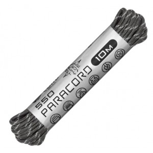 Паракорд 550 CORD nylon 10м RUS световозвращающий (graphite) [CORD]