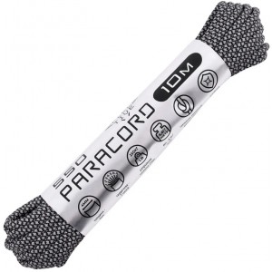 Паракорд 550 CORD nylon 10м RUS световозвращающий (black) [CORD]