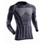 Термобелье футболка X-BIONIC® MOTO ENERGIZER 4.0 LT SHIRT LG SL Charcoal/Pearl Grey арт.: NG-MT00S19M-B025