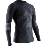 Термофутболка мужская X-BIONIC® ENERGY ACCUMULATOR 4.0 Round Neck Long Sleeve CHARCOAL/PEARL GREY арт.: EA-WT06W19M-G087