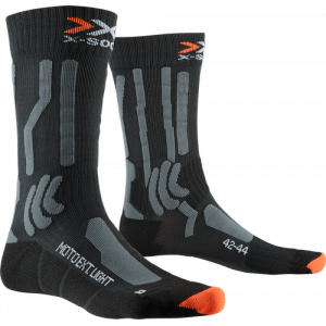 Носки X-SOCKS MOTO EXTREME LIGHT SOCKS цвет Opal Black / D. Grey Mg. арт.: XS-MS02S19U-B010