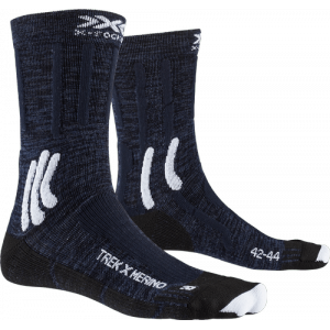 Термоноски X-SOCKS TREK X MERINO SOCKS цвет MIDNIGHT BLUE/ARCTIC WHITE арт.: XS-TS04S19U-A041