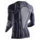 Термобелье футболка X-BIONIC® MOTO ENERGIZER 4.0 LT SHIRT LG SL Charcoal/Pearl Grey арт.: NG-MT00S19M-B025