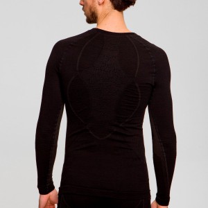 Футболка APANI® 4.0 MERINO SHIRT ROUND NECK LG SL длинный рукав Black/Black арт.: AP-WT06W19M-B026